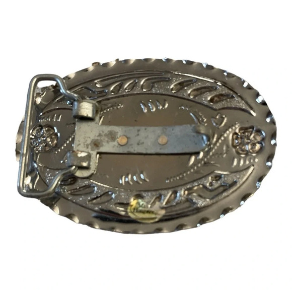 Vintage 1970's Western Style Belt Buckle with Flying Eagle - Picture 2 of 2